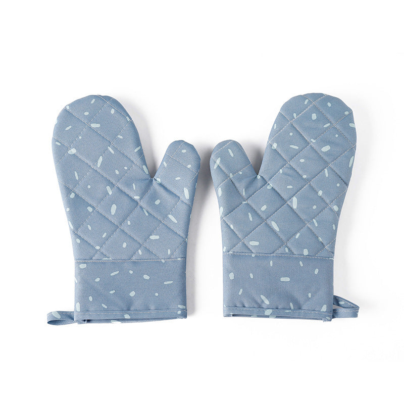 Thick Silicone Heat-Resistant Oven Gloves for Cooking